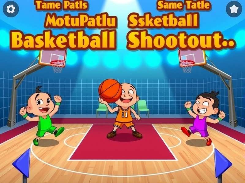 Motu Patlu Basketball Shootout Game Screenshot